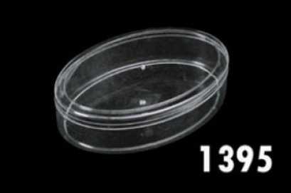1395 กล่องรูปไข่ใหญ่ DIA:17.7 x 25.2 x 5.7cm-N