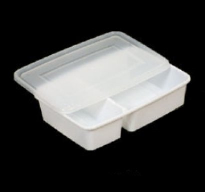 1597 กล่องอาหาร 2 ช่อง 700 ml@25-N