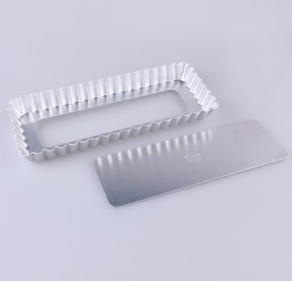 #250 Rectangle Pie Pan AL #250: DIA 10x25x2.5 cm