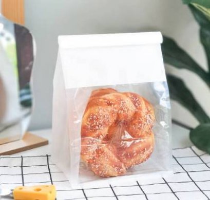 GD-G1-002 Bread Bag (M) White 13x16x26(H) cm@50
