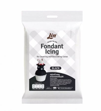 Fondant Icing Lin Black color 250 g.