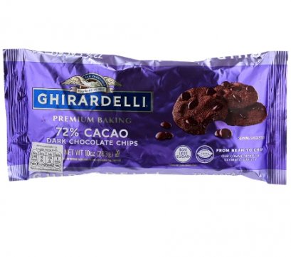 Ghirardelli Baking 72% Cacao Bitter Choc Chips 283 grams