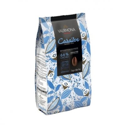 CARAIBE 66% FEVES SAC: VALRHONA 3 KG