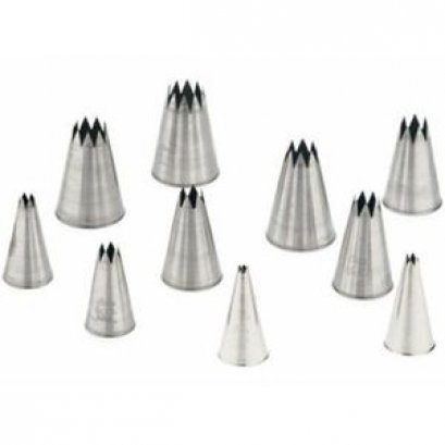 830 Ateco 10 PC STAR TUBE SET S/S