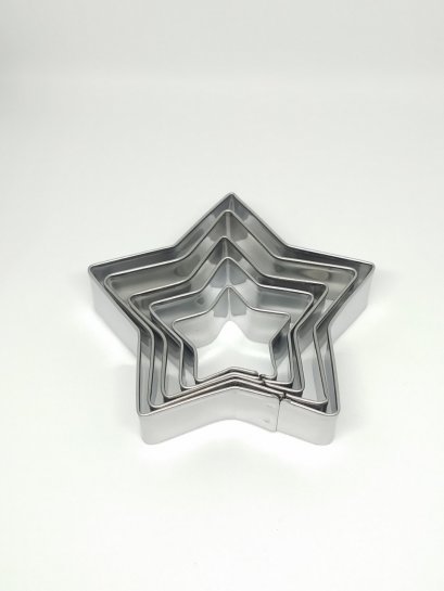 Star cookie press set 1X5 pcs.