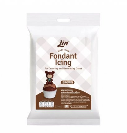 Fondant Icing Lin Brown color 250 g.