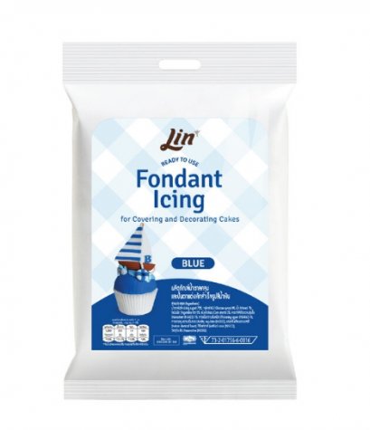 Fondant Icing Lin Blue color 250 g.