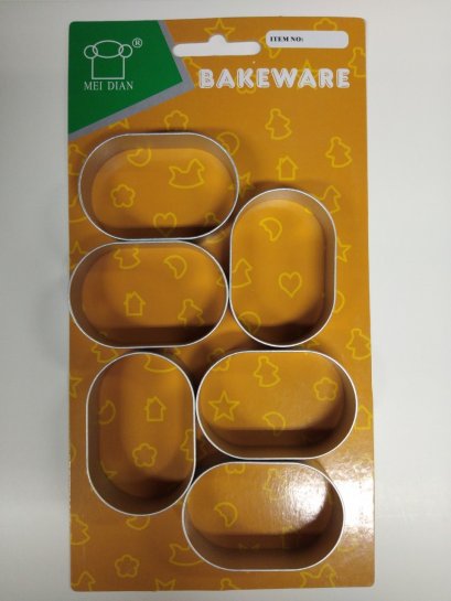 010720 Oval Cutter 6 Pcs