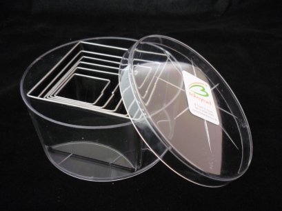 Square Stainless Cutter 6 Pcs