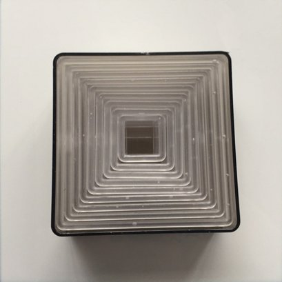 Round Fluted Square Cookie Cutter 9 Pcs