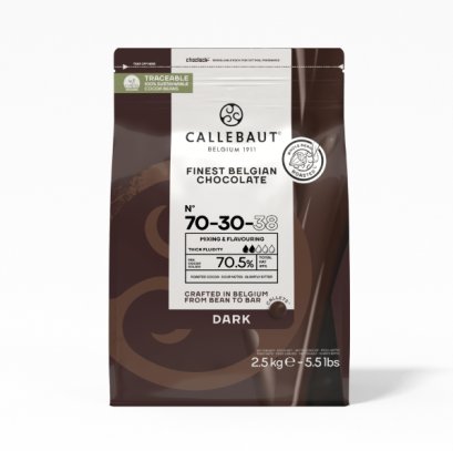Dark Couverture 70.5% :Callebaut 2.5 kg.