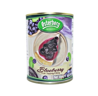 Canned Blueberry Fruit Topping &Filling : Osterberg 620 g