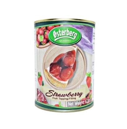 Canned Strawberry Fruit Topping &amp;Filling : Osterberg 620 g
