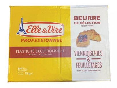 Elvire Unsalted Butter 84% 2 KG