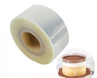 Clear thick cake wrapping tape 8 cm.