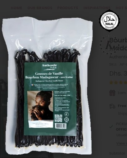 Gourmet Vanilla Bean Madagascar 15-19 cm 80-82 Pcs