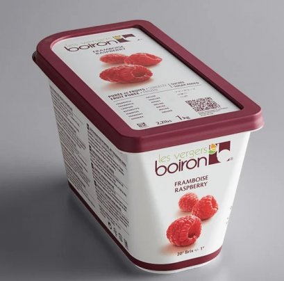 Raspberry Puree Sugar : Boiron 1 Kg.