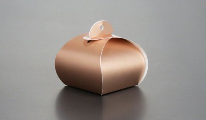 BK013 กล่องโค้งเล็ก สีทอง