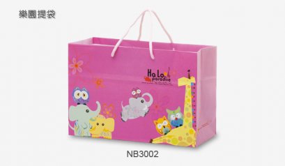 NB3002 ถุงกระดาษ ลาย Halo Paradise 30*13*20 cm@10