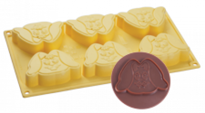 CK03GL8S Pavoni SILICONE MOULD RABBIT BOX 330X185X30 MM