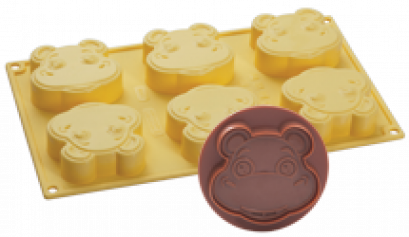 CK08GL8S Pavoni SILICONE MOULD HIPPO BOX 330X185X30 MM
