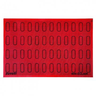 ECL48 Small Eclair Silicon Baking Mat PAVONI MAT 585X385 MM
