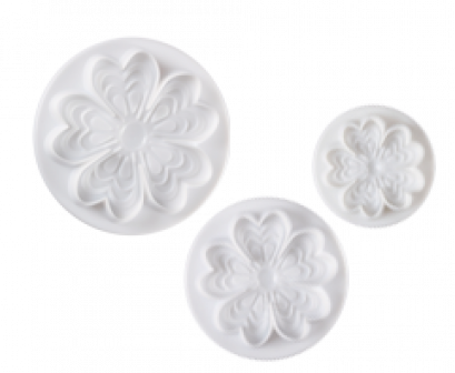 N03000 Pavoni SPECIAL DAY DOUGH CUTTER: PRIMROSE 3 PCS