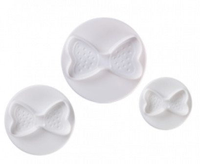 N03003 Pavoni SPECIAL DAY DOUGH CUTTER: BOW 3 PCS