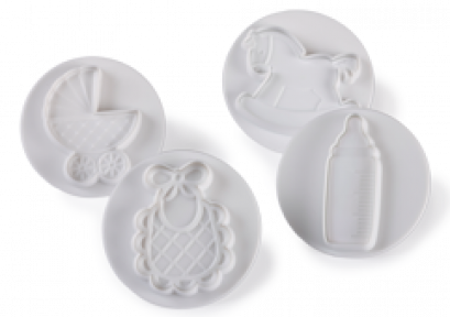 N03008 Pavoni SPECIAL DAY DOUGH CUTTER: BABY 4 PCS