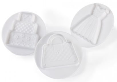 N03009 Pavoni SPECIAL DAY DOUGH CUTTER: FASHION 3 PCS