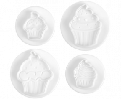 N03016 Pavoni SPECIAL DAY DOUGH CUTTER: CUPCAKE 4 PCS