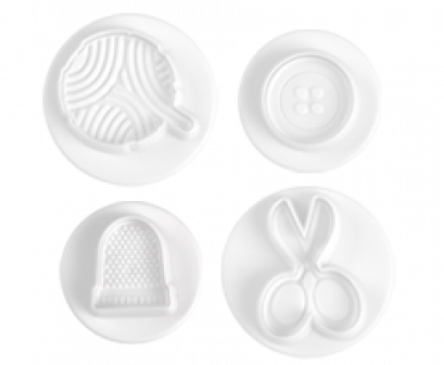 N03020 Pavoni SPECIAL DAY DOUGH CUTTER: NEEDLEWORK 4 PCS