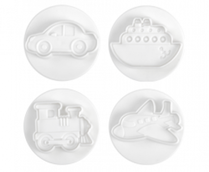 N03023 Pavoni SPECIAL DAY DOUGH CUTTER: TRANSPORT 4 PCS