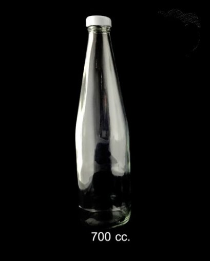 6429 Glass Bottle 700 cc White Lid@4