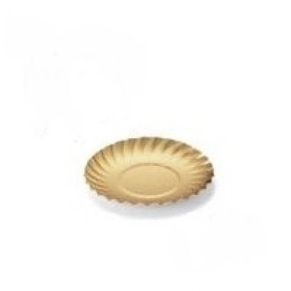 PG-38 Japan Paper Shell-Shaped Plate (Gold) 8.5 cm@100