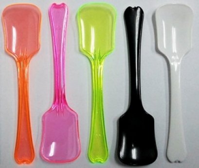 61259 White Plastic Ice Cream Spoon No 111@25