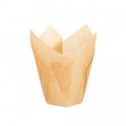 Small Light Brown (Kraft) Tulip 30x65(H) mm@100