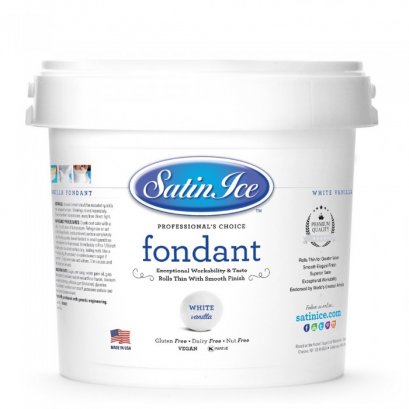 Satin Ice Rolled Fondant White/Vanilla 10 kg