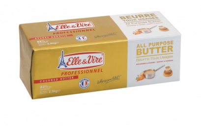 Unsalted Butter Elle&Vire Brand 2.5 kg