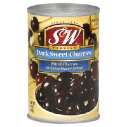 S&W Pitted Cherries Dark Sweet 15.5 oz