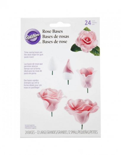 1005-4453 GUMPASTE ROSE BASES 24PC
