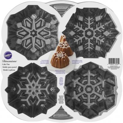 2105-1356 Wilton DIM 4 CAV SNWFLK MINI CAK