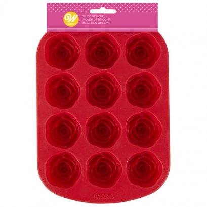 2105-4198 12 CAV ROSES SILICONE MOLD