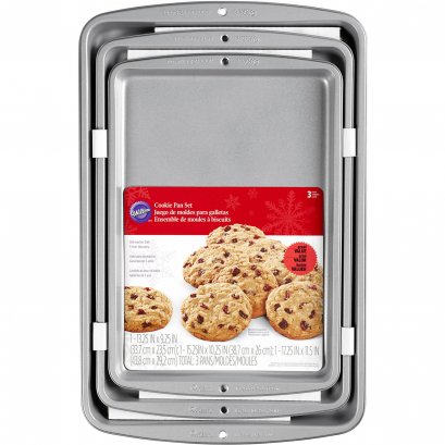 2105-975 Wilton RR 3PC COOKIE PAN SET