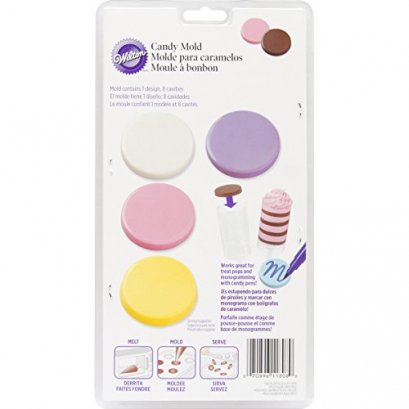 2115-0008 Wilton CIRCLE PLAQUE CANDY MOLD