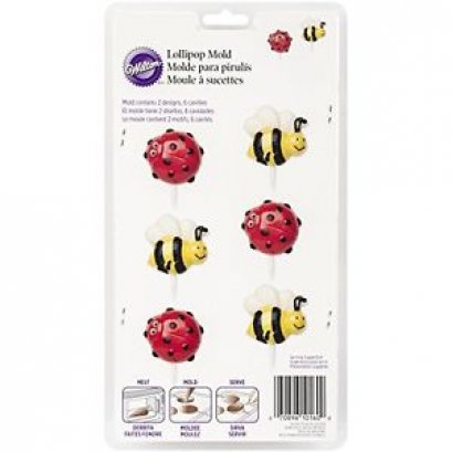 2115-0160 Wilton BEE AND LADY BUG CANDY MOLD