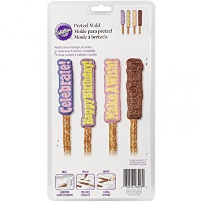 2115-0228 Wilton BIRTHDAY PRETZEL CANDY MOLD
