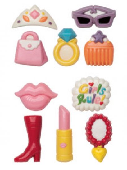 2115-1604 Wilton GIRL POWER CANDY MOLD 2PK