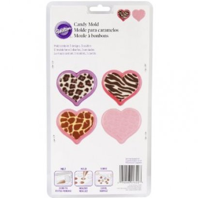 2115-1800 Wilton ANIMAL PRINT HEART CANDY