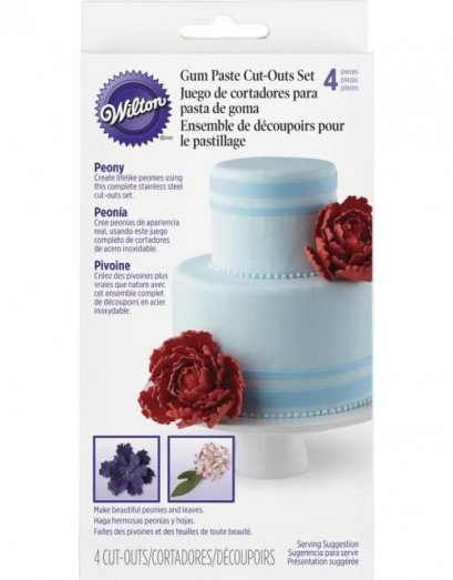 417-2574 GUMPASTE CUT OUT PEONY